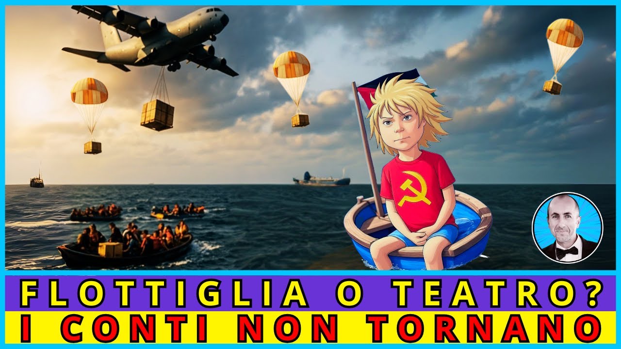 Gita scolastica finita! Flottiglia contro realtà: 4 tonnellate vs 4000 — Elisa, numeri e propaganda