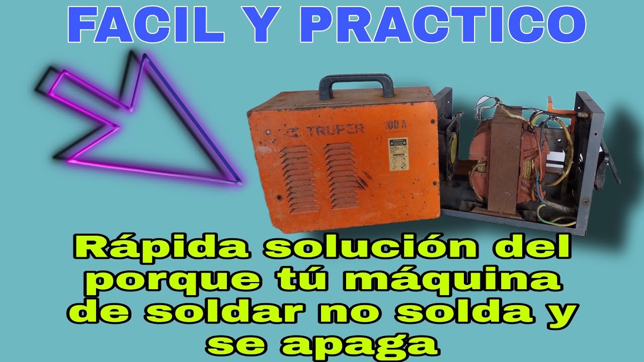 rápida solución del porque tú máquina de soldar no solda y se apaga