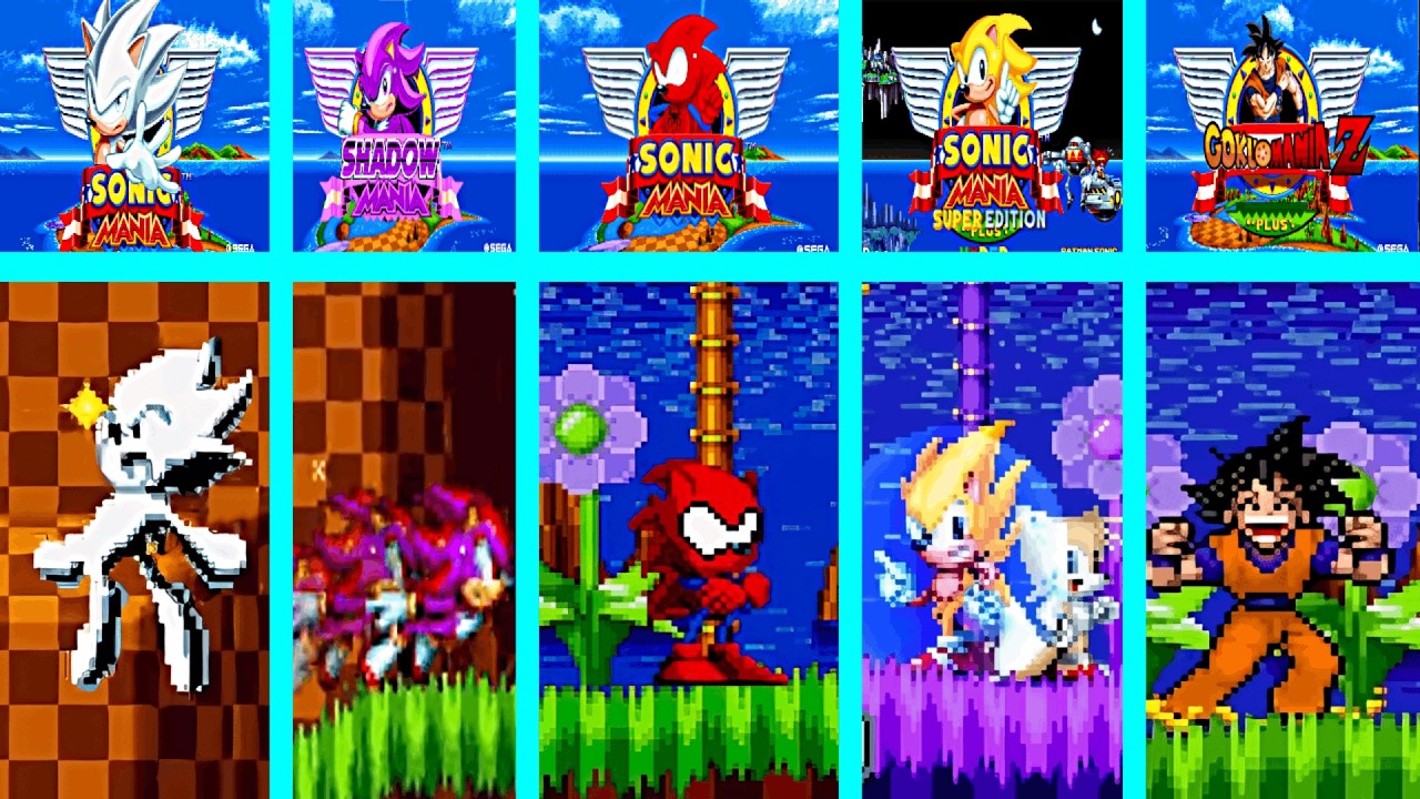 EVOLUTION OF SUPERHERO SONIC MANIA MODS