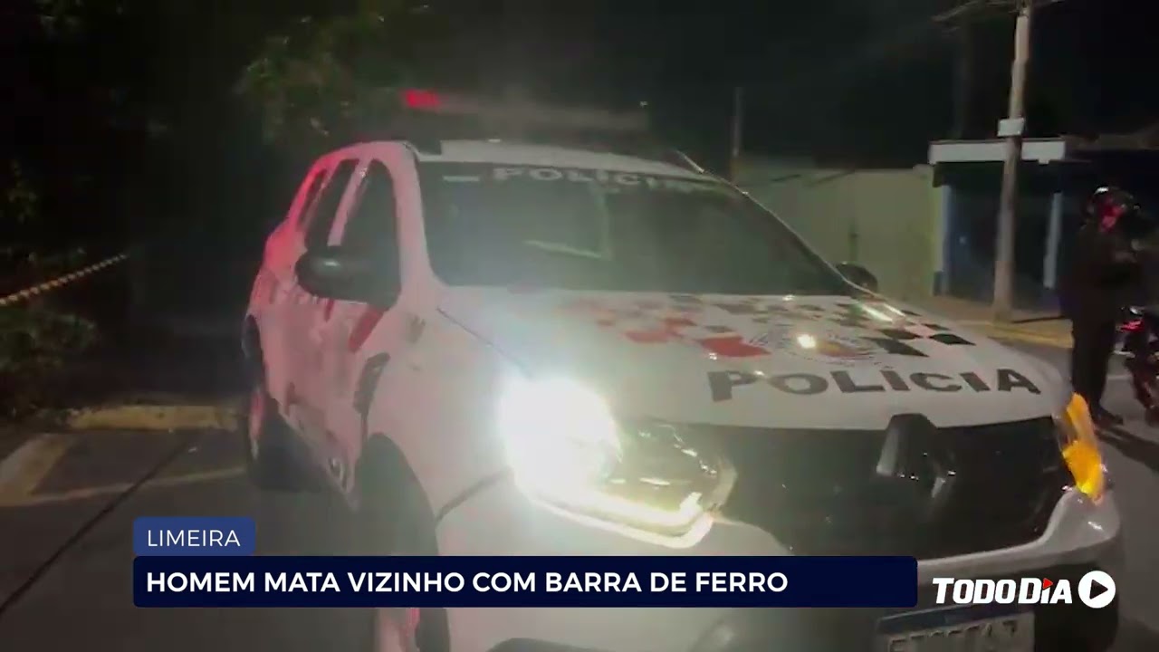 LIMEIRA: HOMEM MATA VIZINHO COM BARRA DE FERRO
