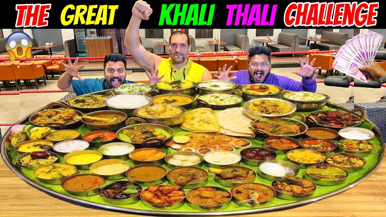 THE GREAT KHALI THALI EATING CHALLENGE | Wake’N’Bite Vs KHALI Eating Competition🔥 (Ep-576)