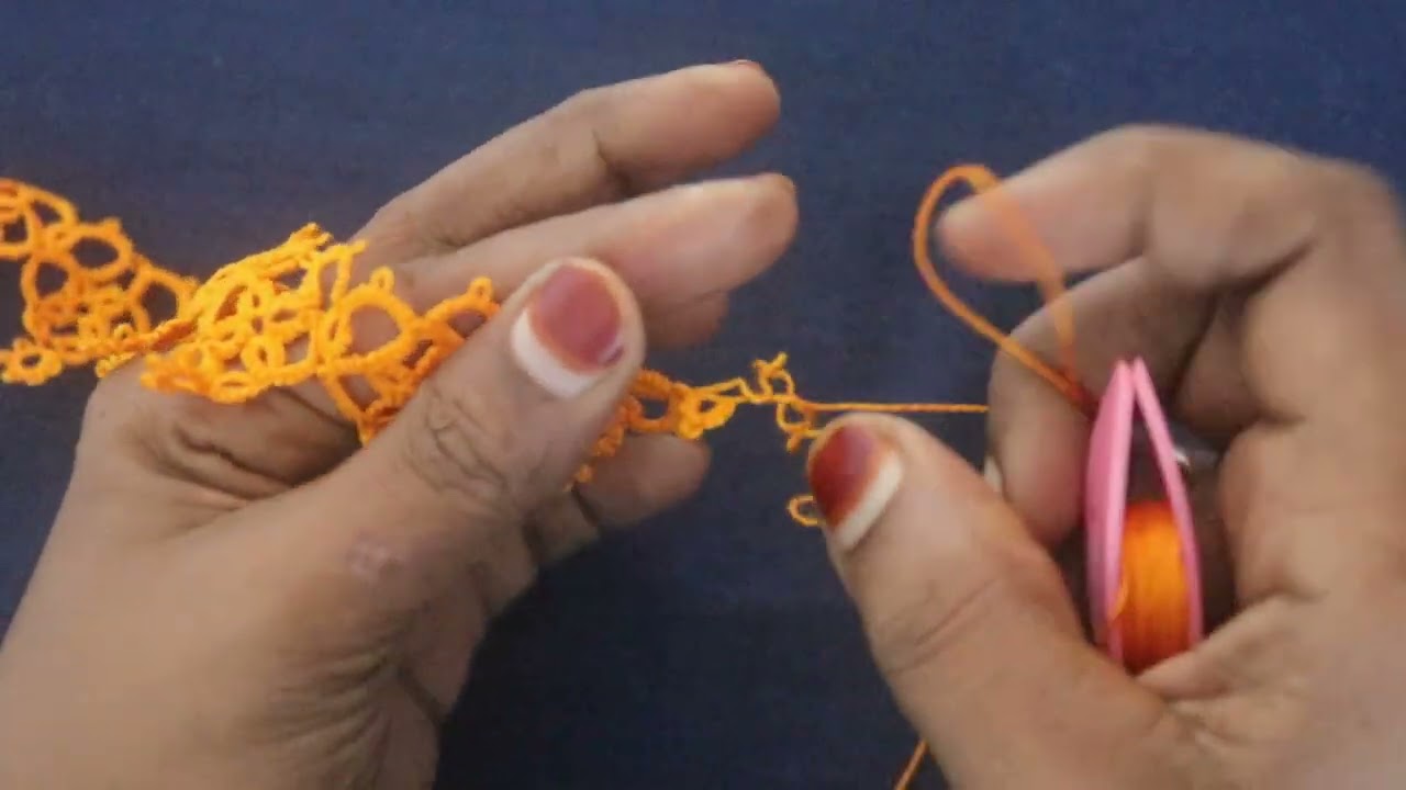 #shuttletatting#Tatting border lace|| Thread and Needle