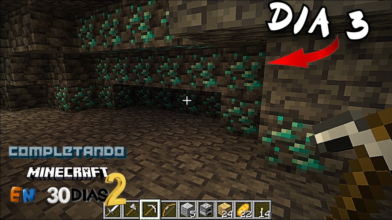 LA MINA DE LOS DIAMANTES (+60)🤑💎| Completando Minecraft en 30 D&Iacute;AS 2 #3