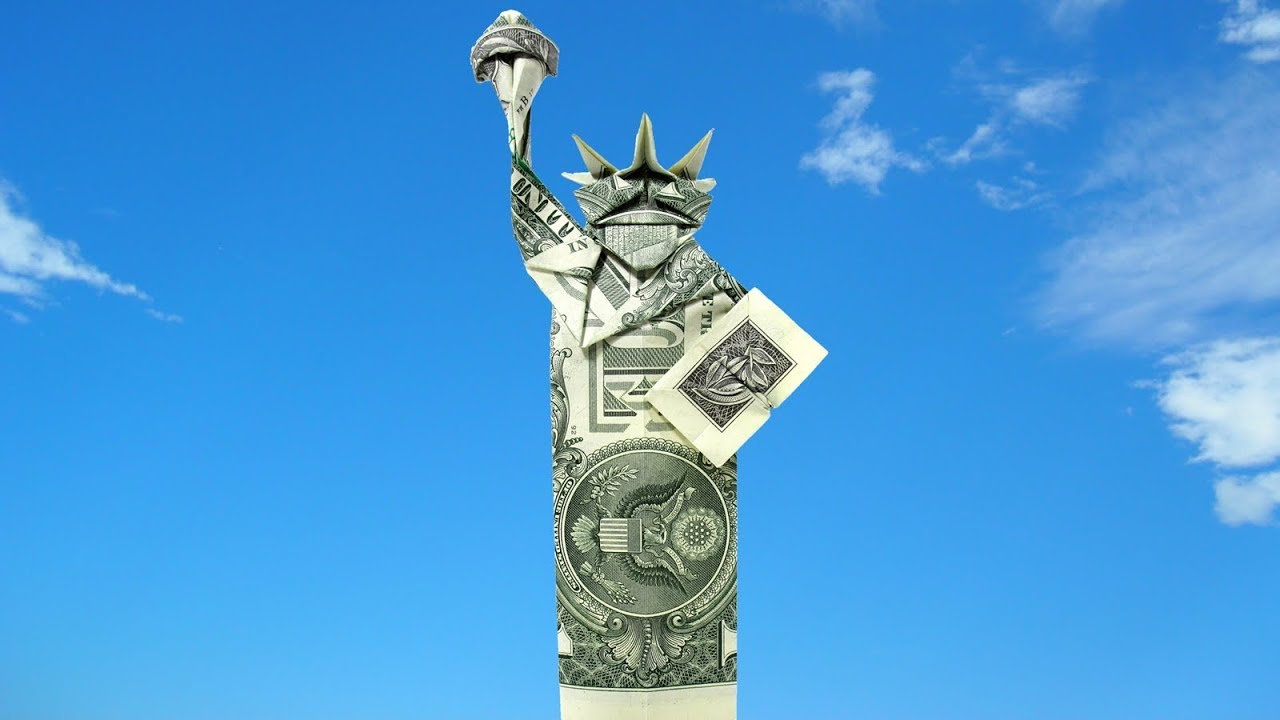 Origami Dollar bill New York Statue of Liberty (Jodi Fukumoto)