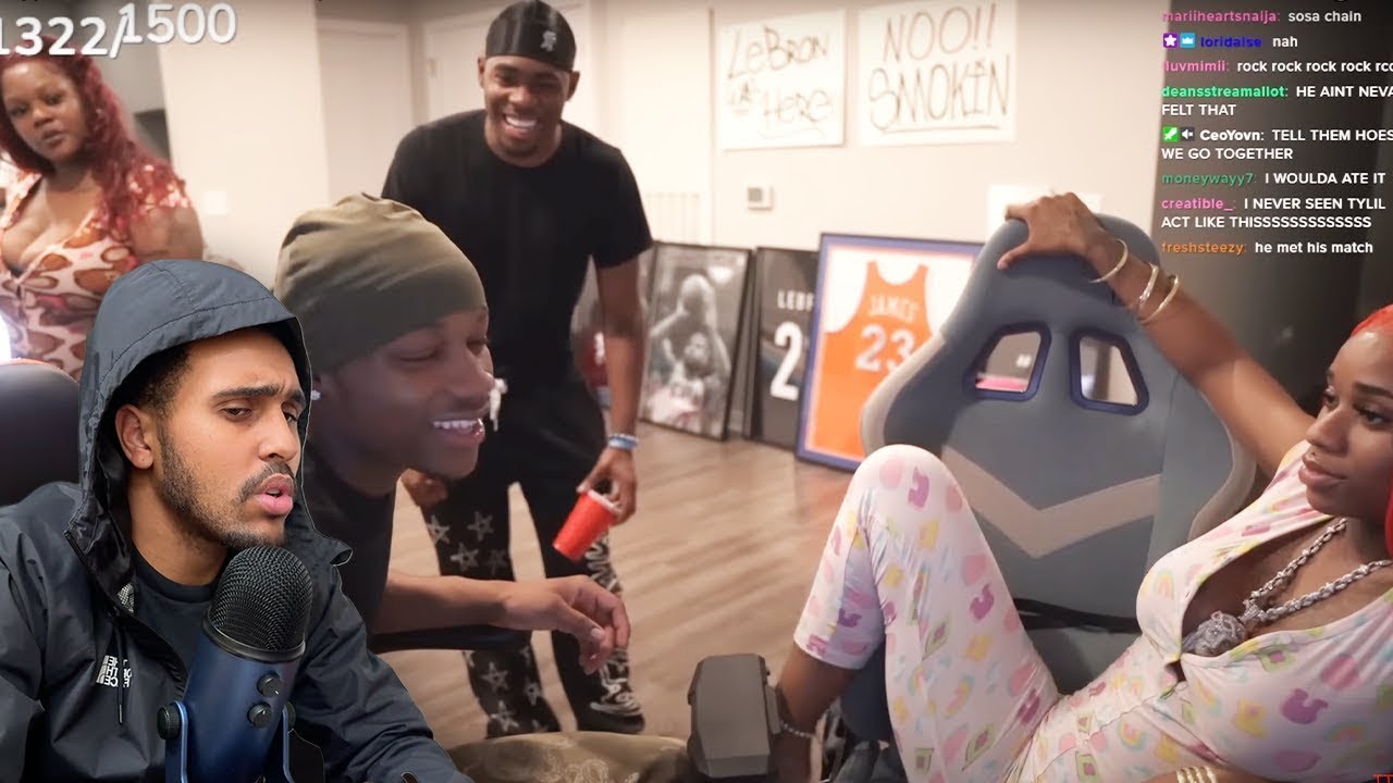 Edubb Reacts To Sexyy Red Threw The 🐱 At Tylil But He FROZE UP...