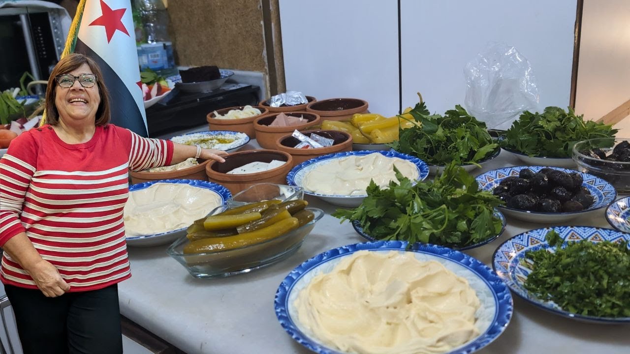 عزيمة الفطور السوري مع العائلة بسوريا🤗