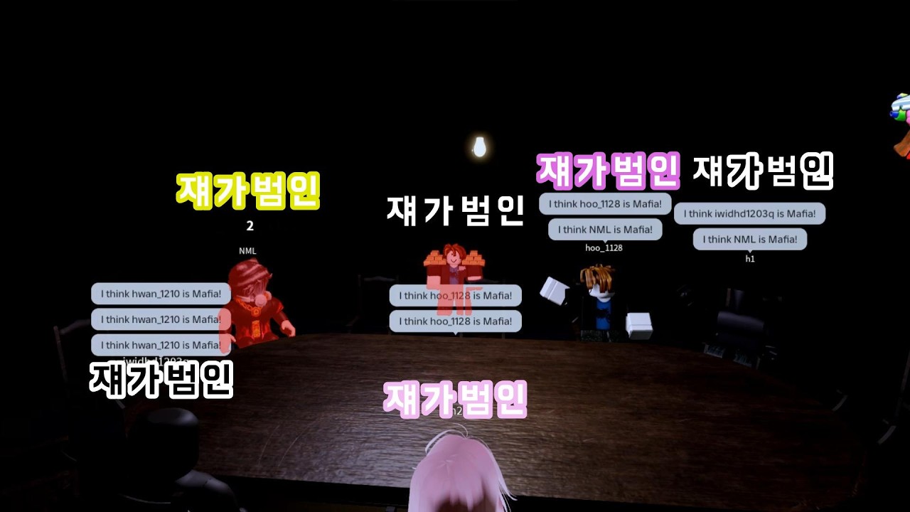 아침이 되었습니다 마피아일 것 같은 사람을 투표해 주세요