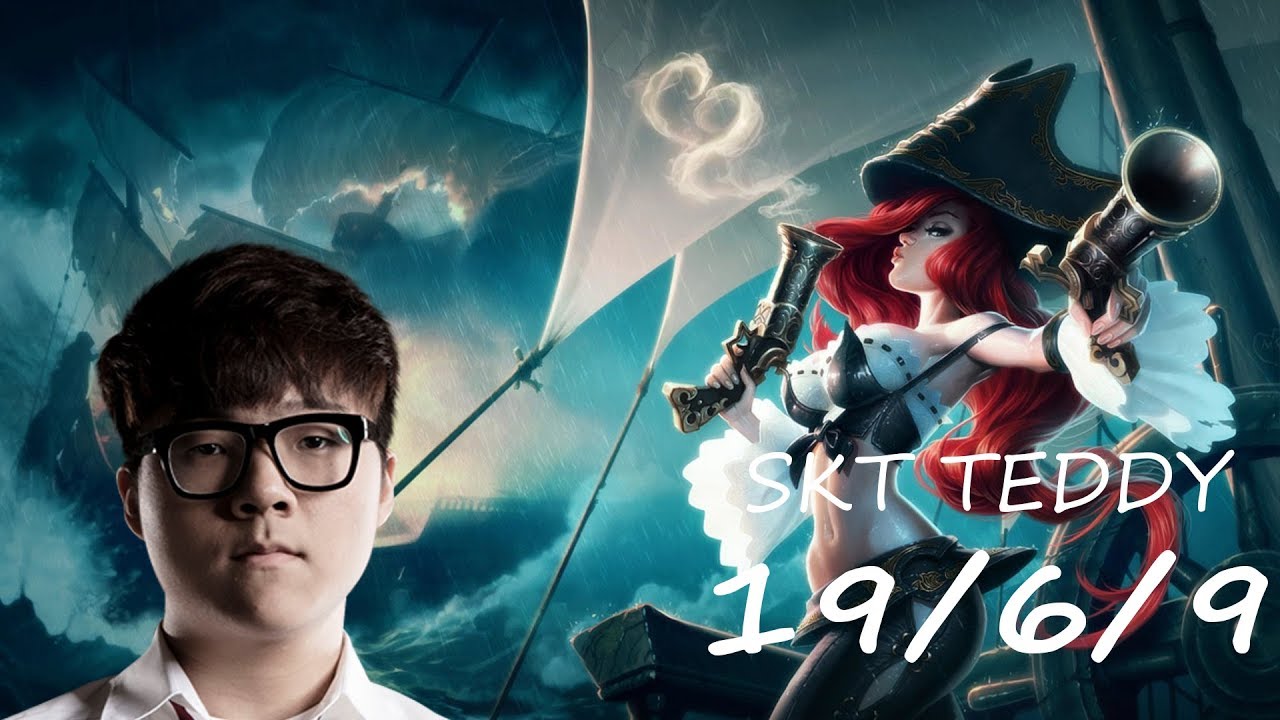 SKT Teddy Stream, Teddy Miss Fortune KDA 19/6/9.
