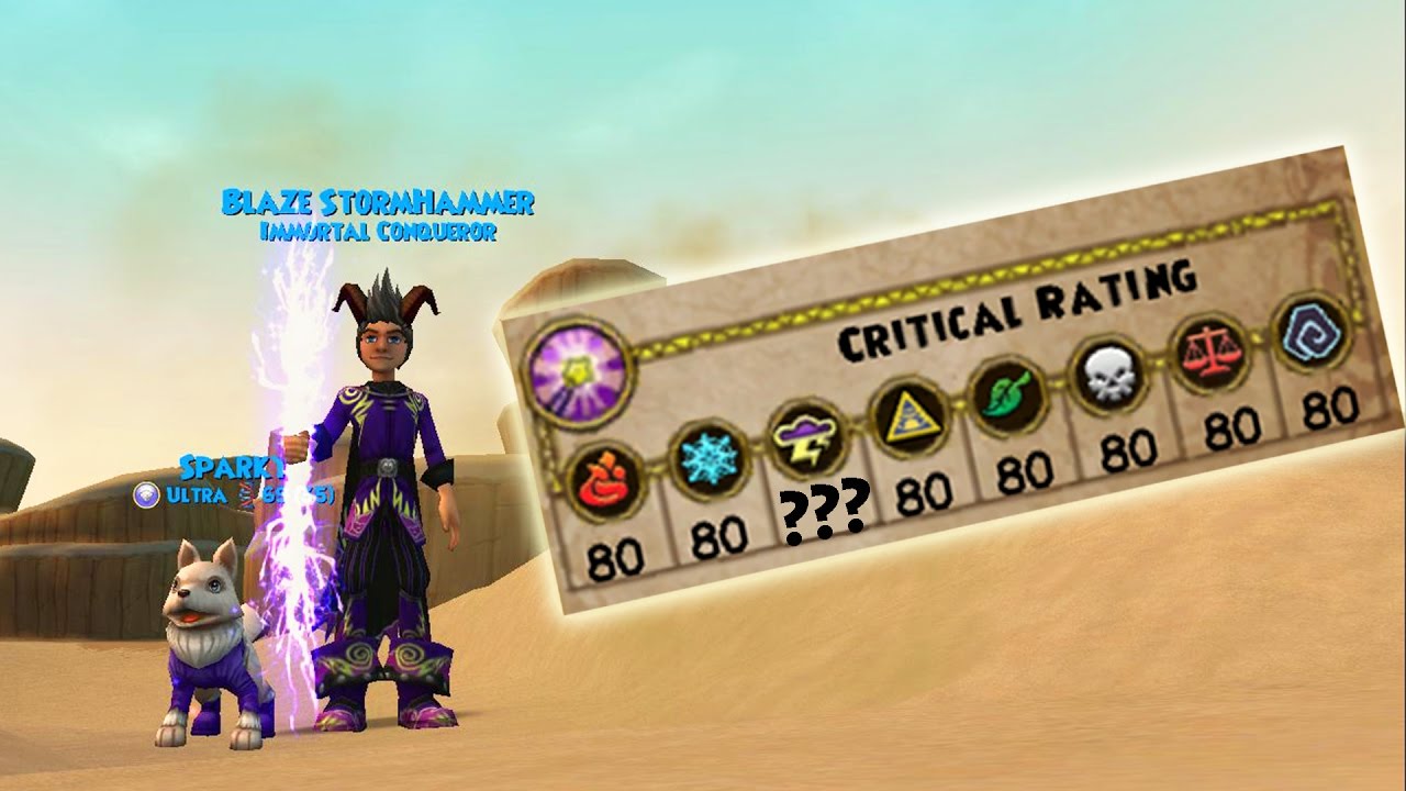 Wizard101: My 120 Storm Stats - The NEW Storm Critical