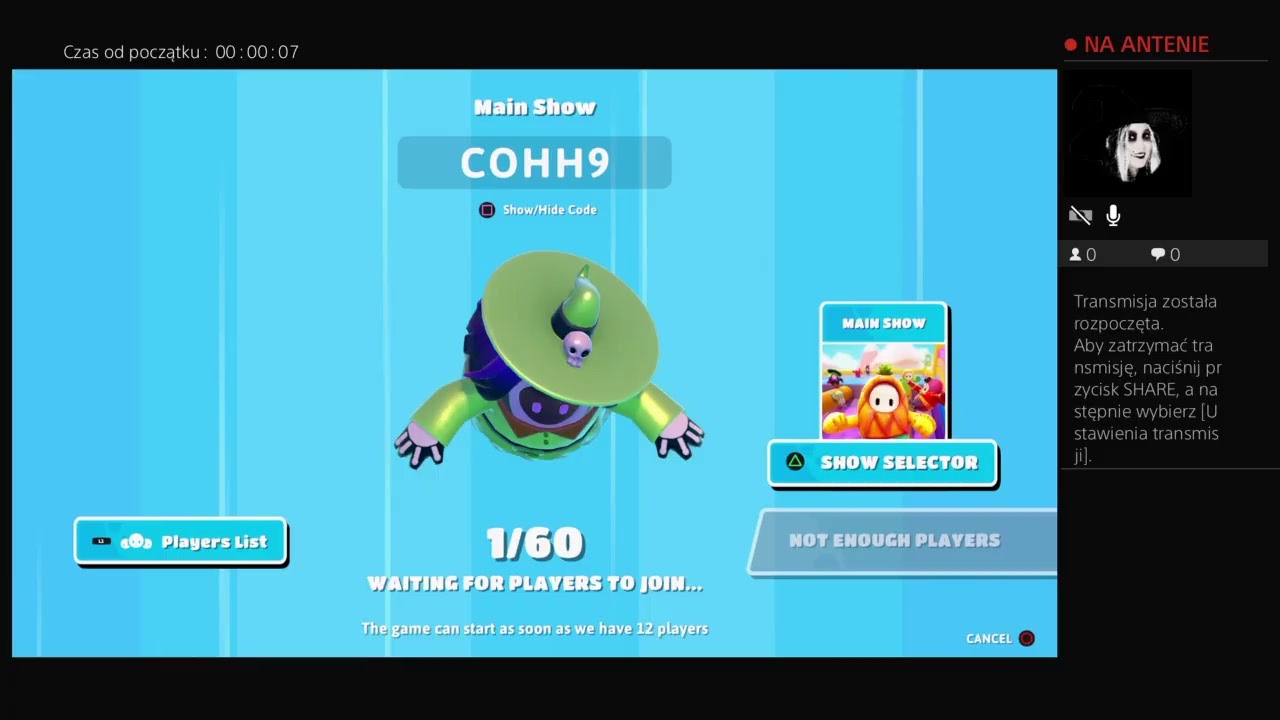 FALL GUYS PS4 LOBBY CODE