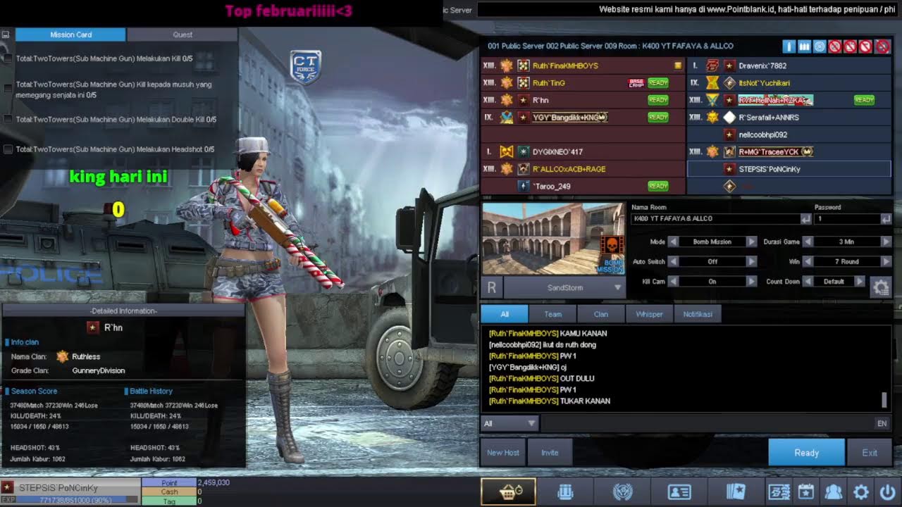 live point blank testing dulu