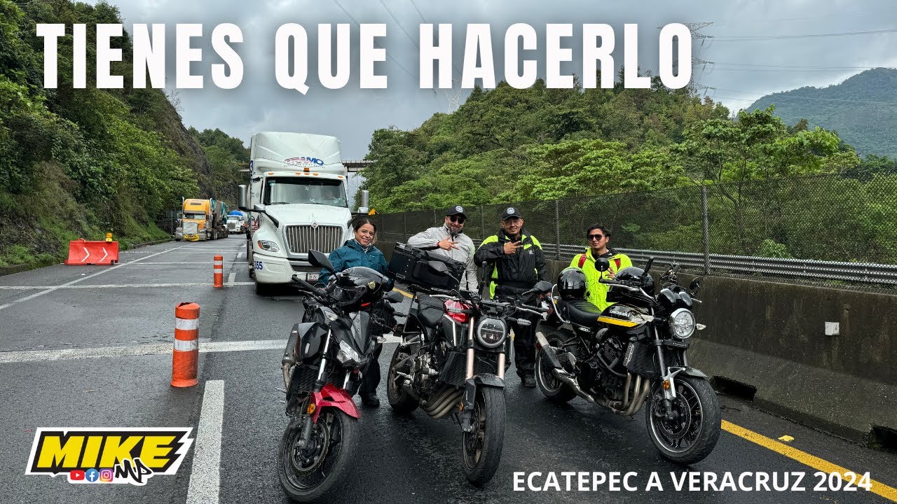 Veracruz en MOTO 2024 🌴VIAJE en una HONDA| Vamos a la PLAYA 🏖️ Mike MP