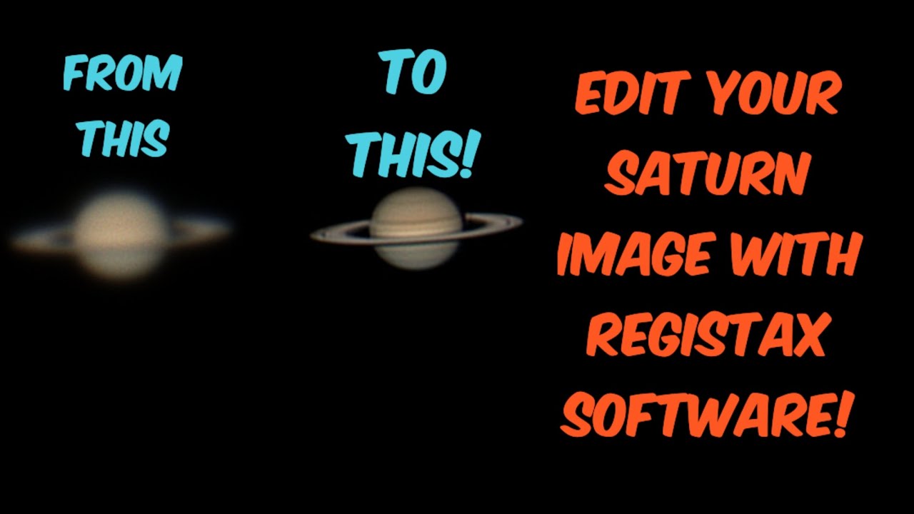 learn how to edit saturn with registax in under 3 Minutes!