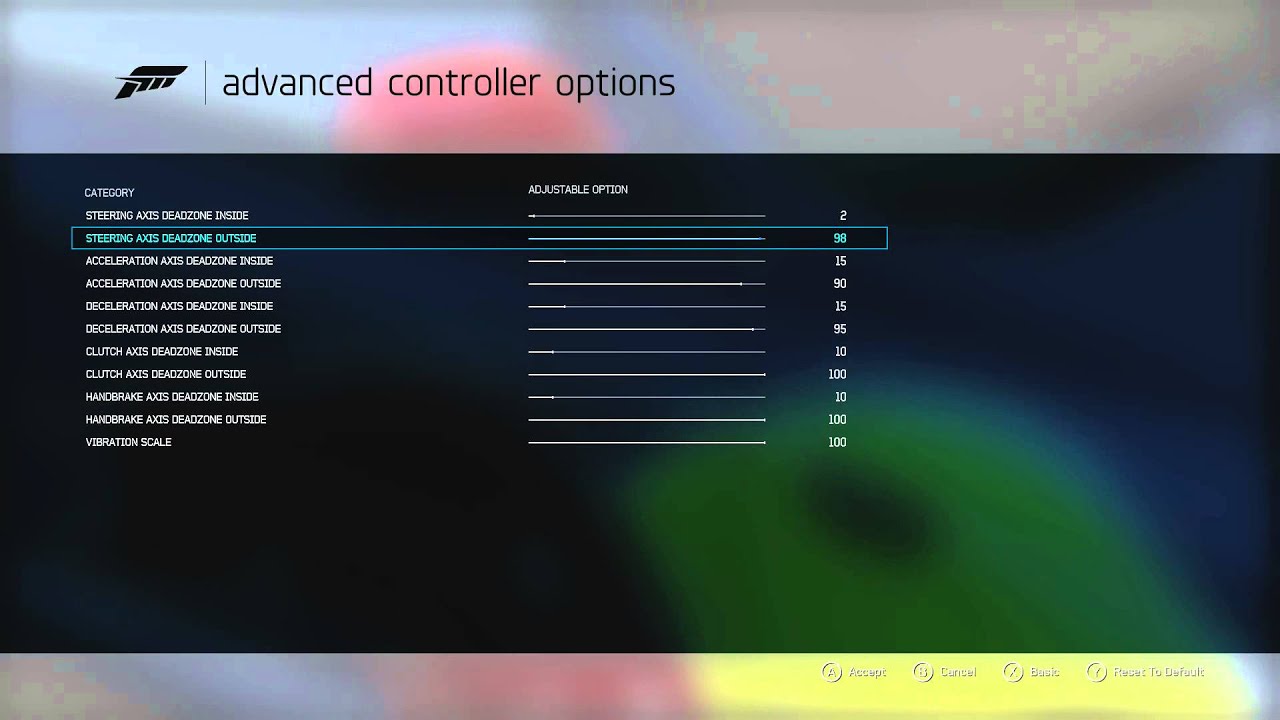 Forza 6 Tips & Tricks - Adjust your dead zones!