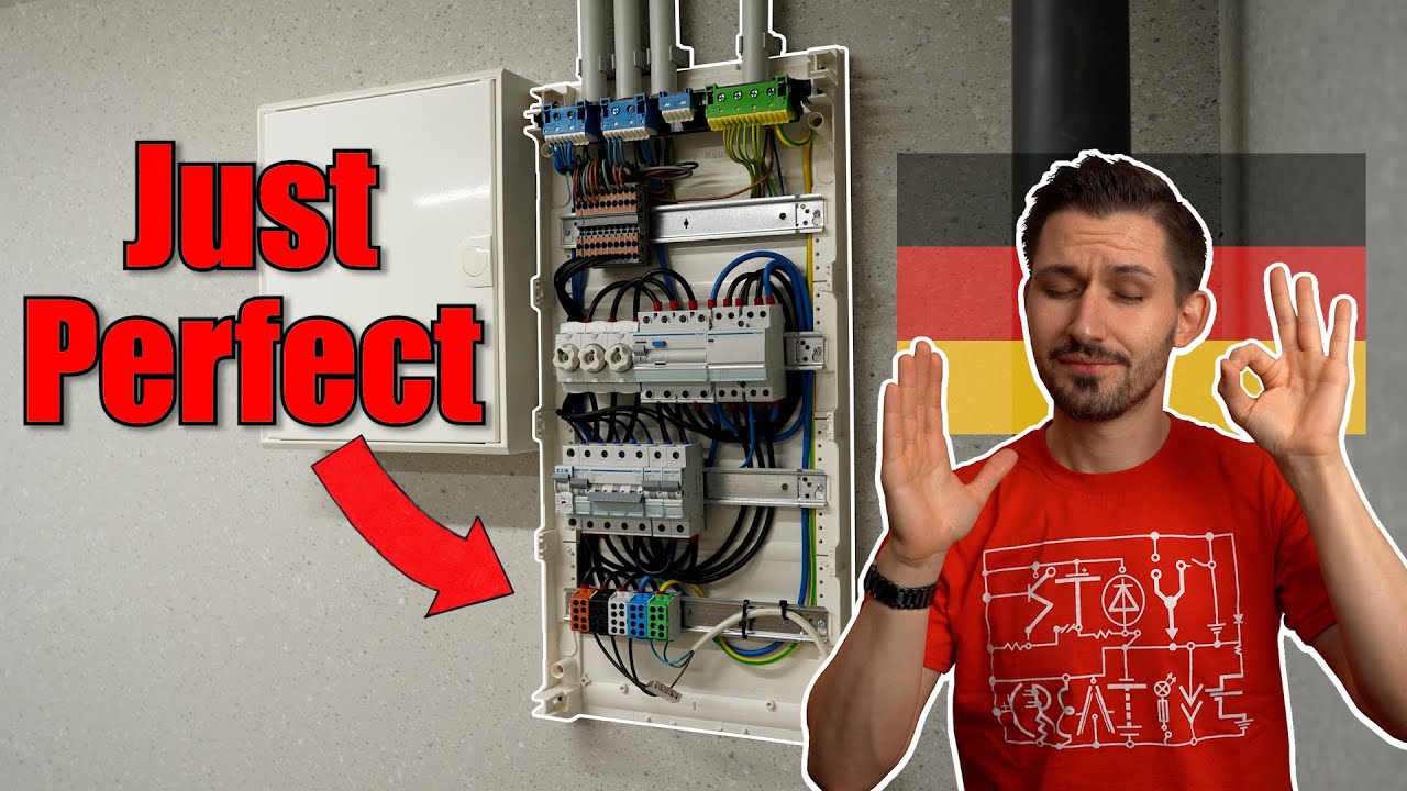 Germans do the PERFECT Electrical Wiring! (Garage Build)