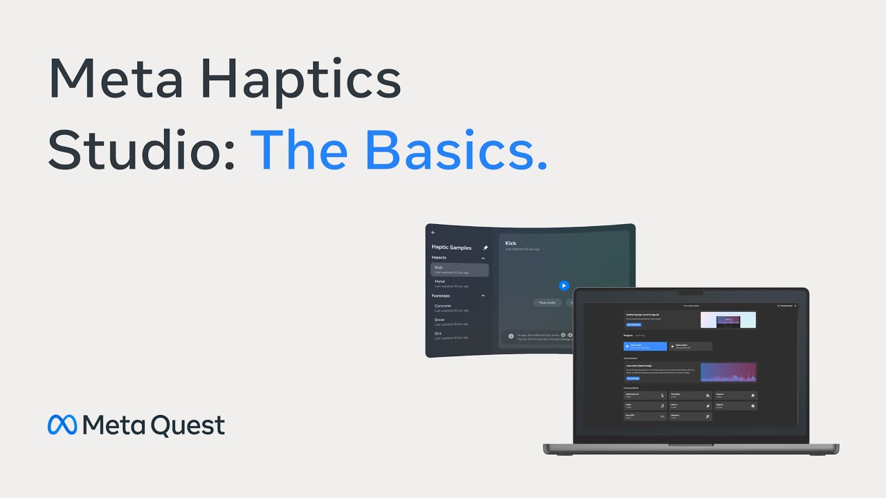 Meta Haptics Studio: The Basics