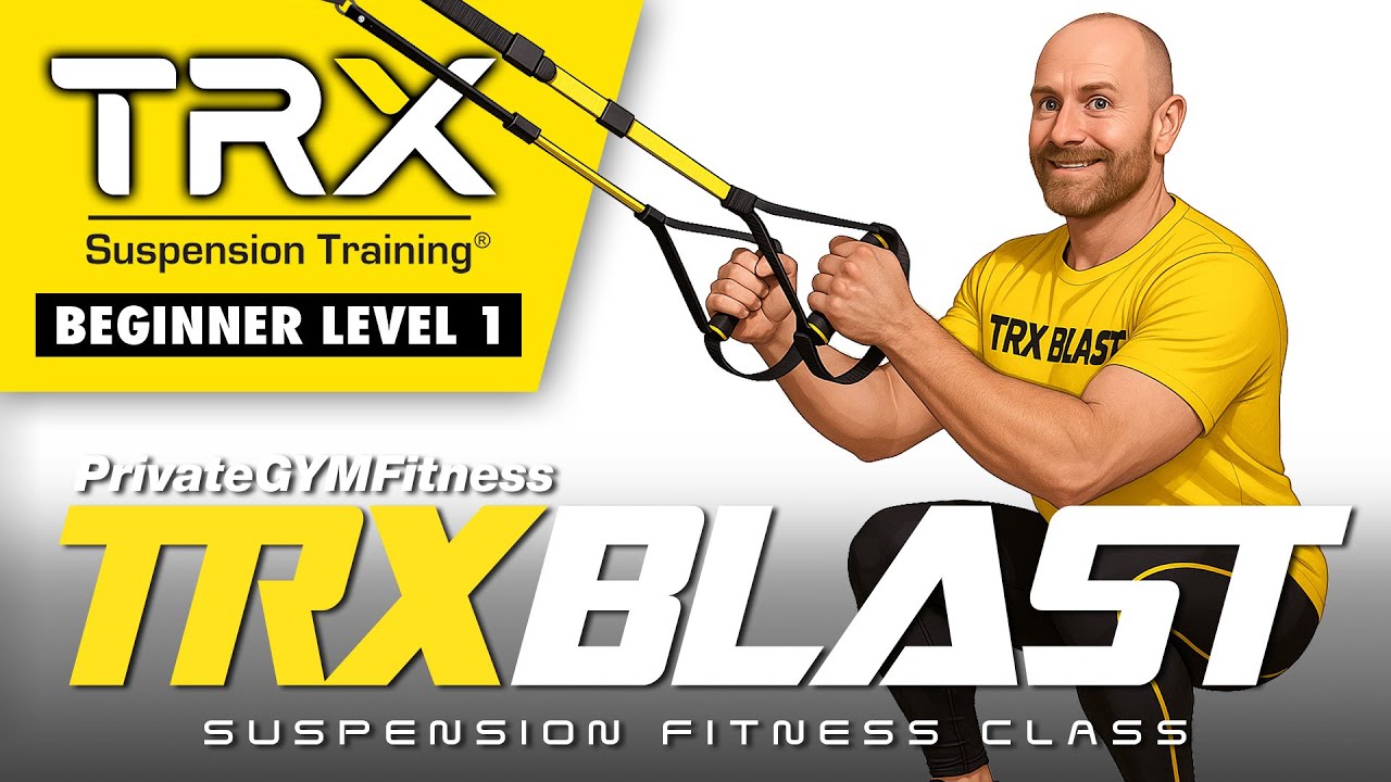 🟡  TRX Workout - Upper Body (W1, D2) | Level 1 for Beginners 👍 TRXBLAST 🔥200-300 kcal