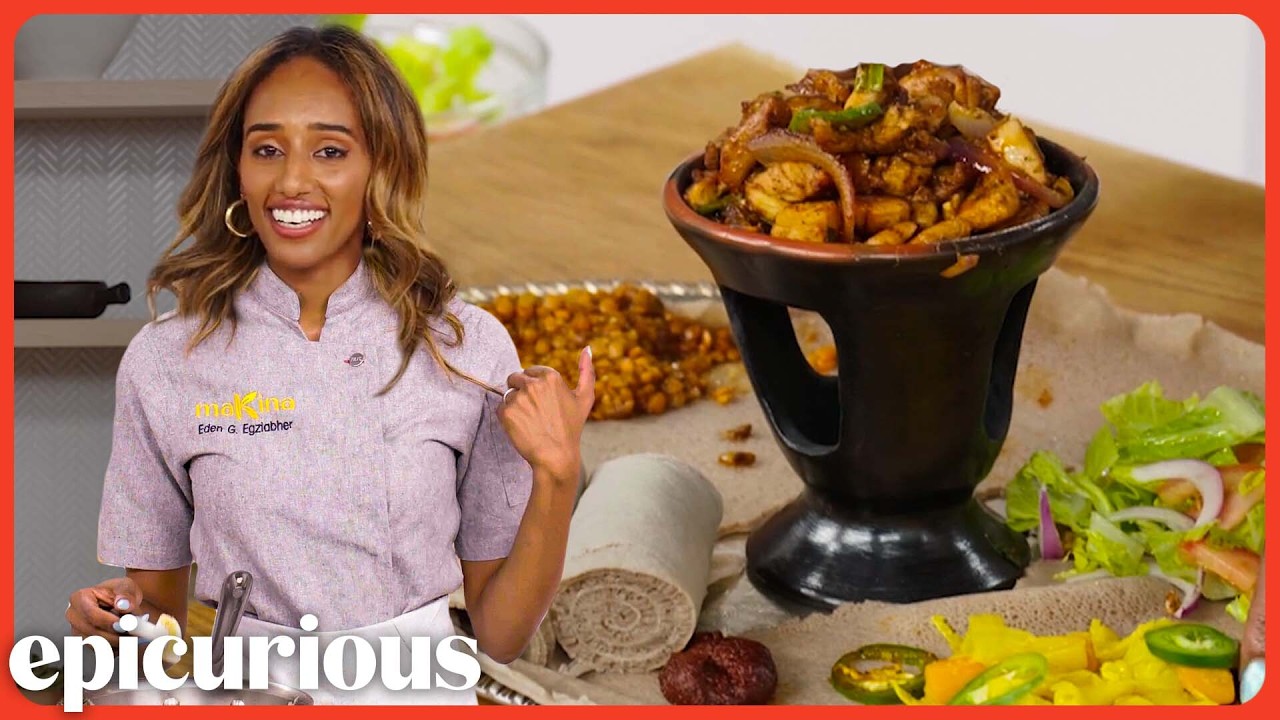 Как приготовить традиционный эфиопский доро-тибс (жареную курицу) | Passport Kitchen | Epicurious