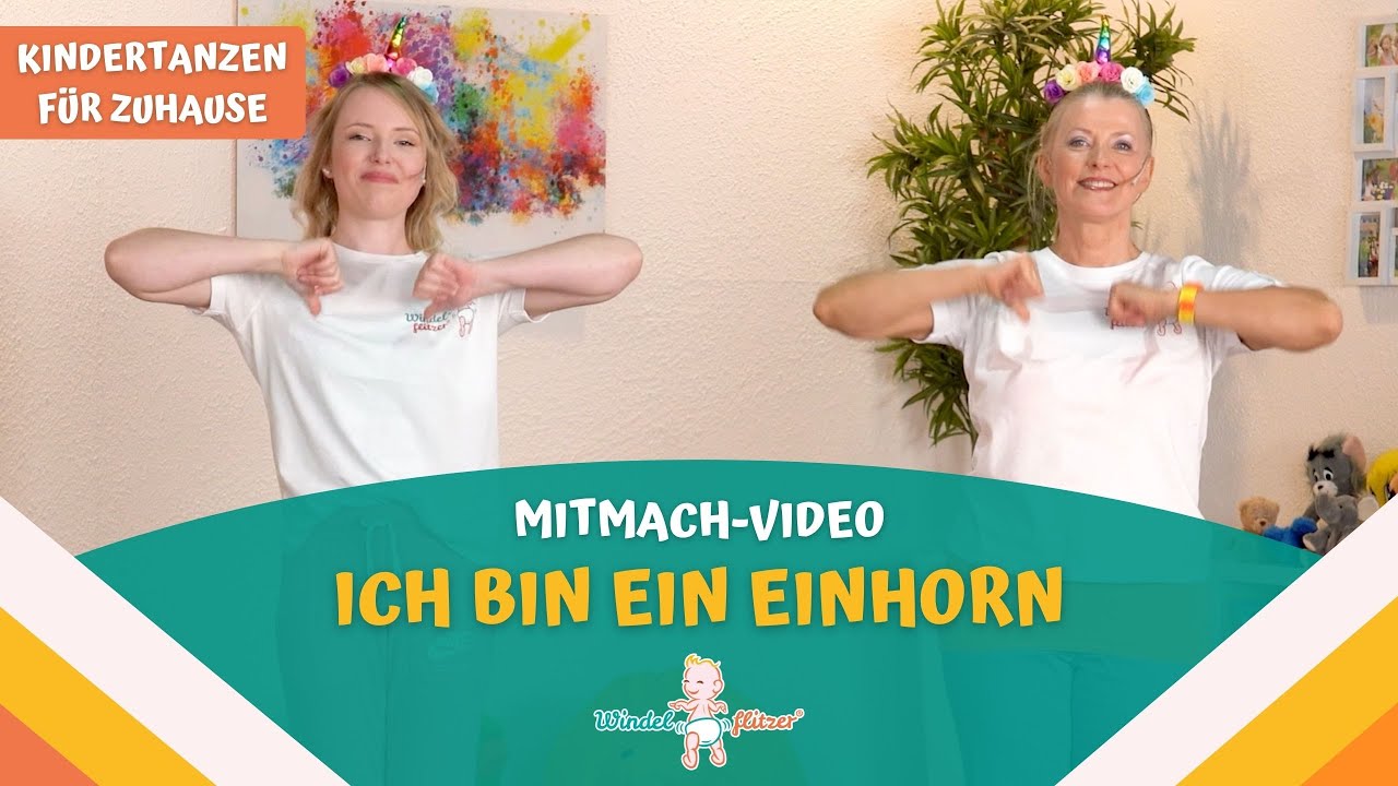 Ich bin ein Einhorn || Kindertanzen für zuhause (Mitmach-Video)