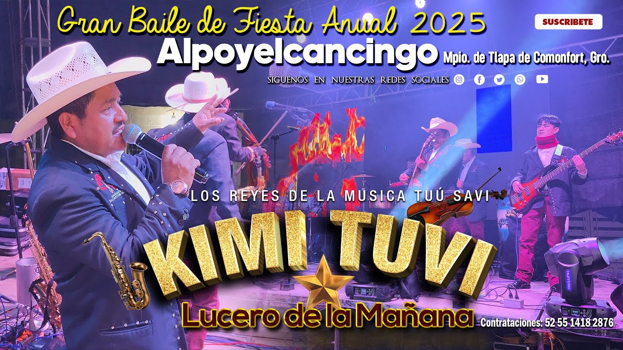 GRUPO KIMI TUVI GRAN BAILE  DE FIESTA ANUAL 2025 EN ALPOYECALCINGO MPIO. DE TLAPA  GRO.