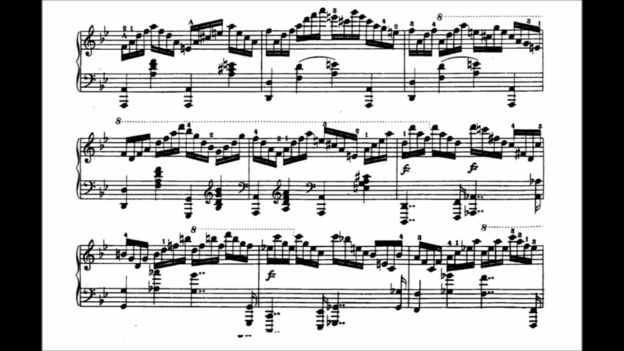 Carl Czerny Etude op. 740 no 50 slow with score