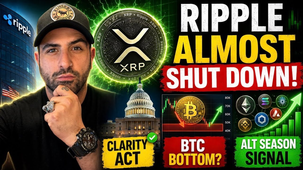 XRP: RIPPLE NEARLY SHUT DOWN! CLARITY Act Draft THIS WEEK! Bitcoin BOTTOM Zone! ALTSEASON?!
