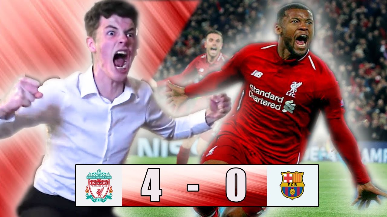 «ЛИВЕРПУЛЬ» 4-0 «БАРСЕЛОНА» РЕАКЦИЯ БОЛЕЛЬЩИКОВ