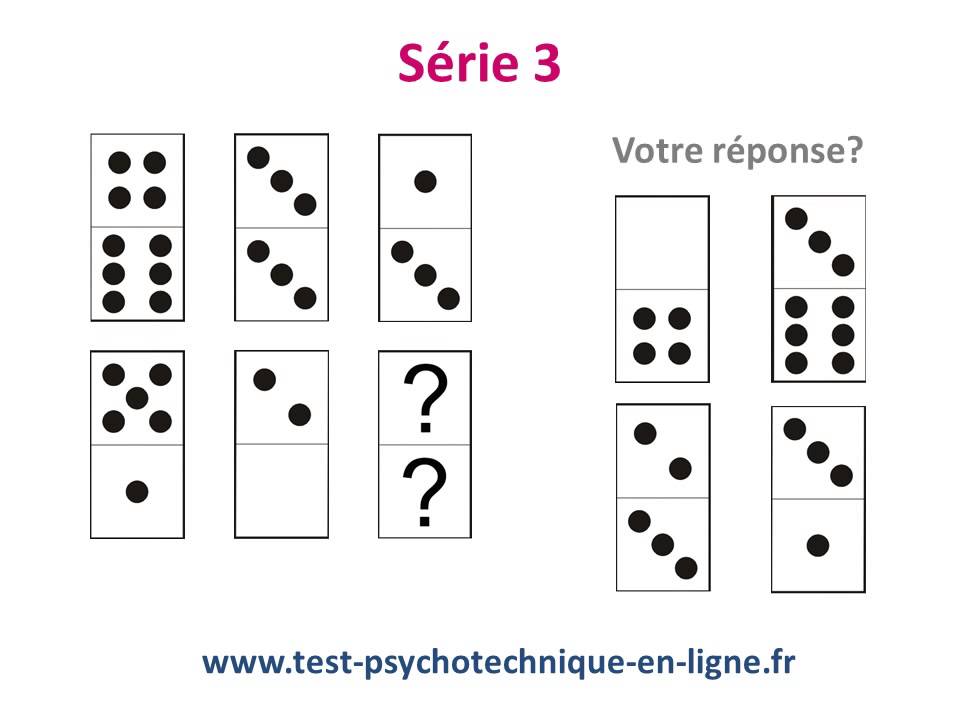 Tests de QI: Les Dominos