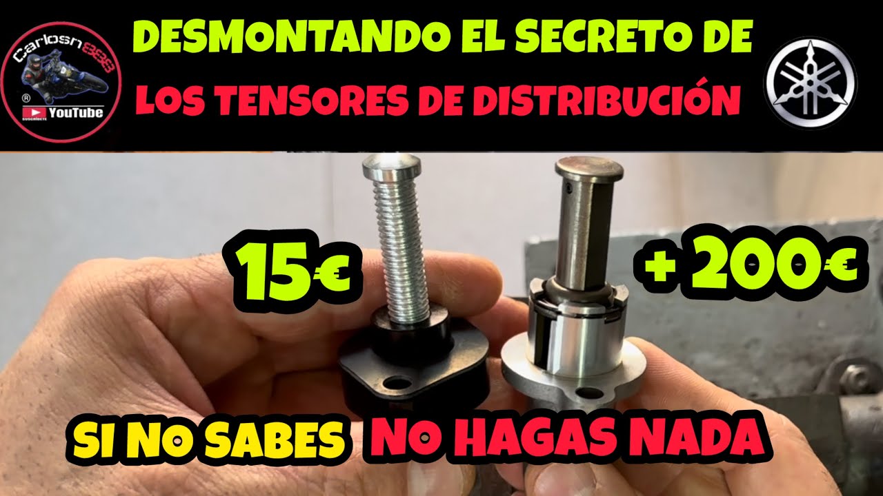 DESMONTANDO SECRETO DE TENSORES de DISTRIBUCIÓN AUTOMÁTICO DE MOTO. YAMAHA