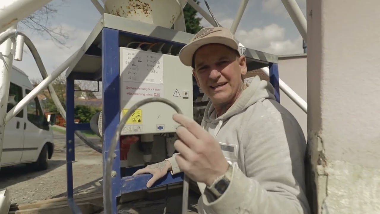 Verputzen mit Heiko • G4 mit Silo Förderanlage betreiben!