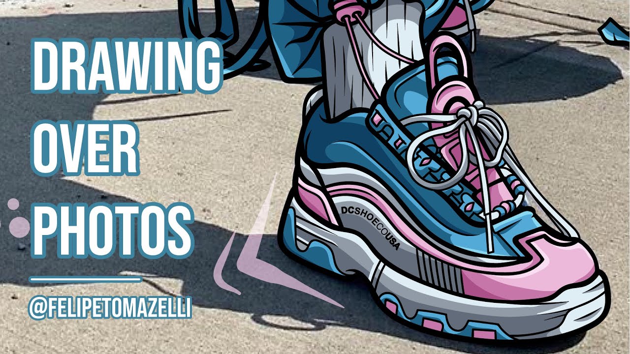 PHOTO ILLUSTRATION | DRAWING CLOTHES OVER PHOTOS | felipetomazelli