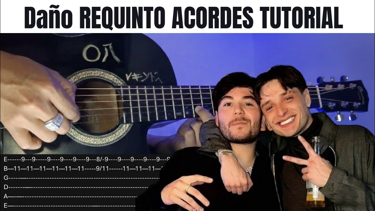 Daño Peso Pluma Tito Double P Requinto Acordes Tutorial en guitarra