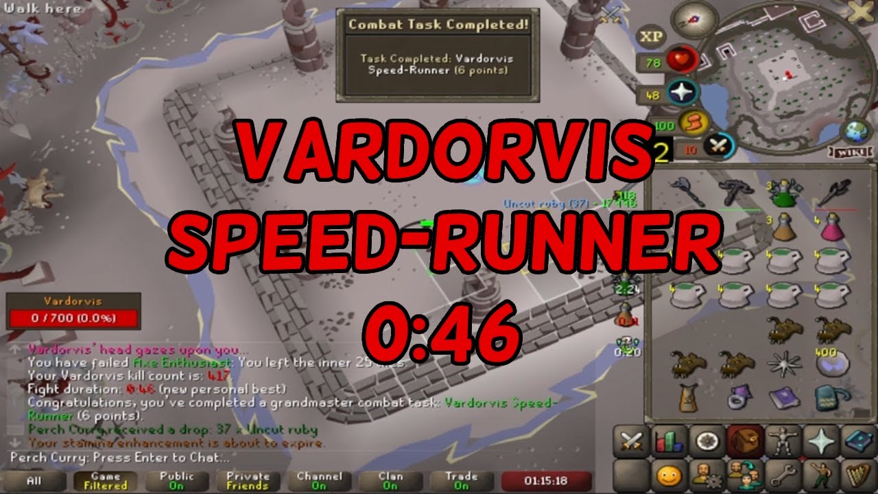 Vardorvis Speed-Runner Grandmaster Combat Achievement - (0.46) - OSRS