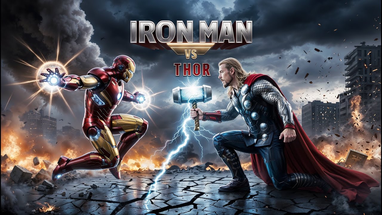 Iron Man vs Thor 🔥 Epic Superhero Battle | Who Will Win | Action | VS | Fight | War |@AI4Monster