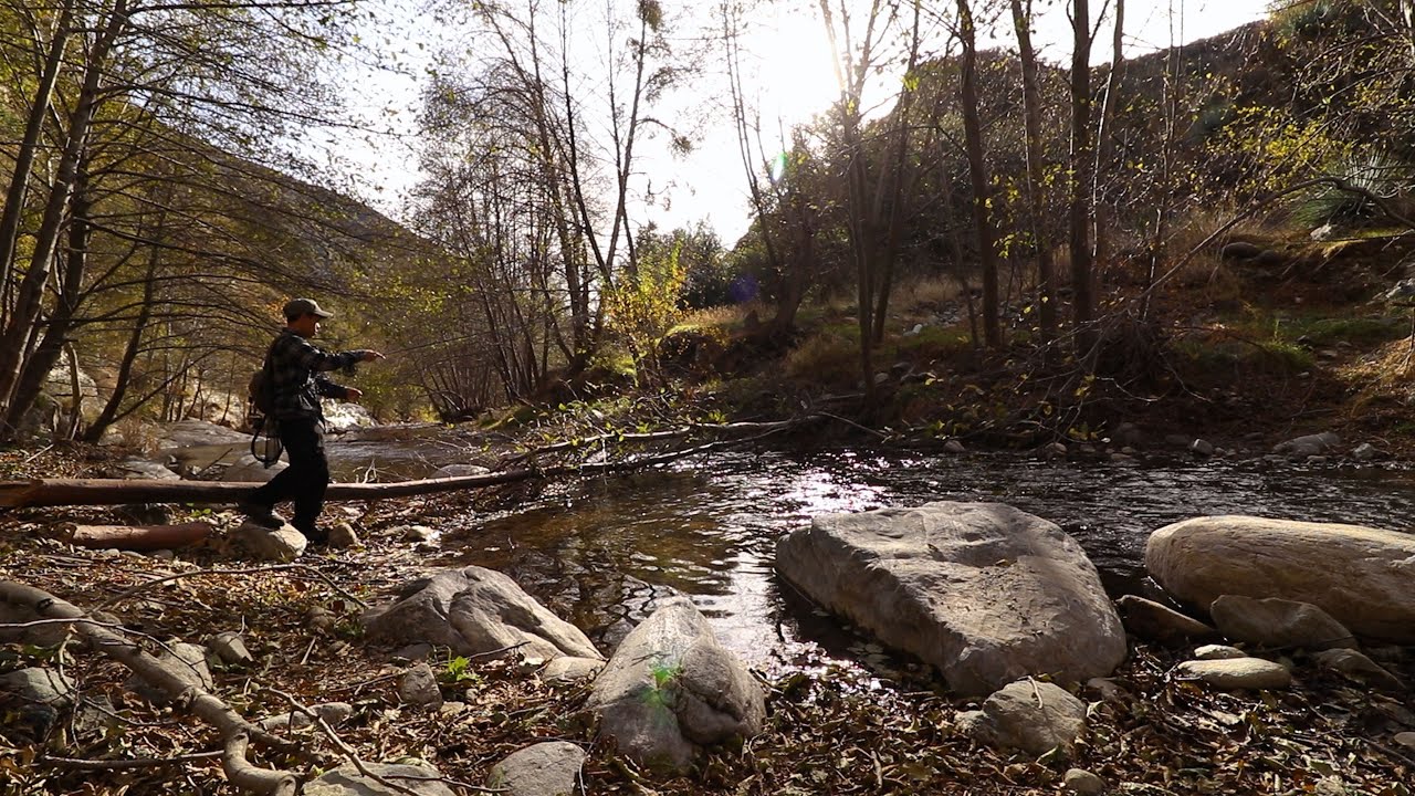Tight Line Nymphing for Trout in a Southern California Stream (San Gabriel River, East Fork)