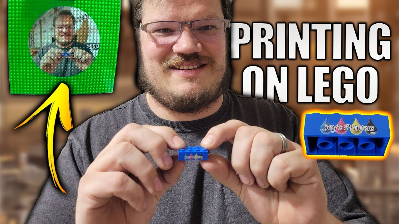 Printing on LEGOs with a UV Printer - ZZ2C with Vacuum Table Money Maker