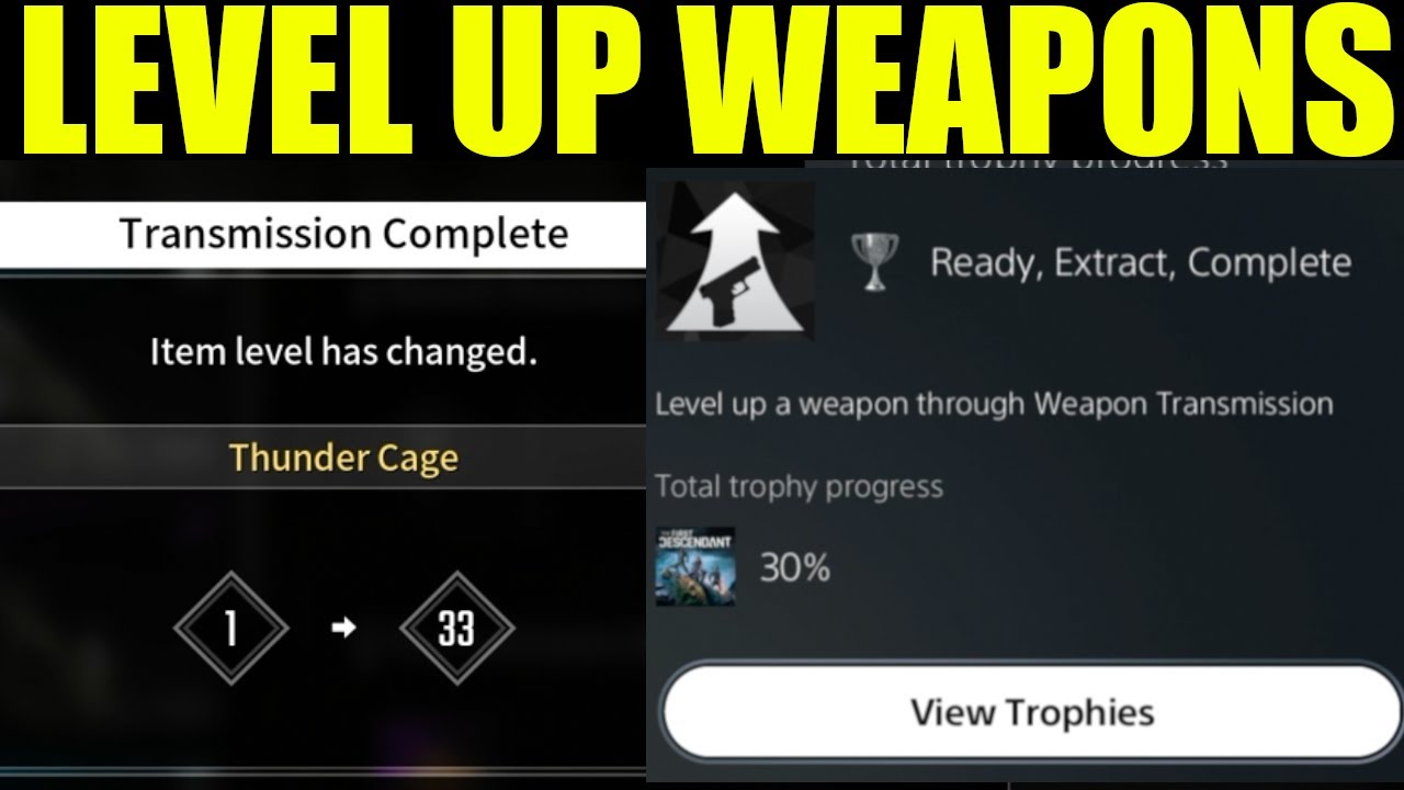How to Level up Weapons in the first descendant  / Boost stats & Power Level (infusion guide)