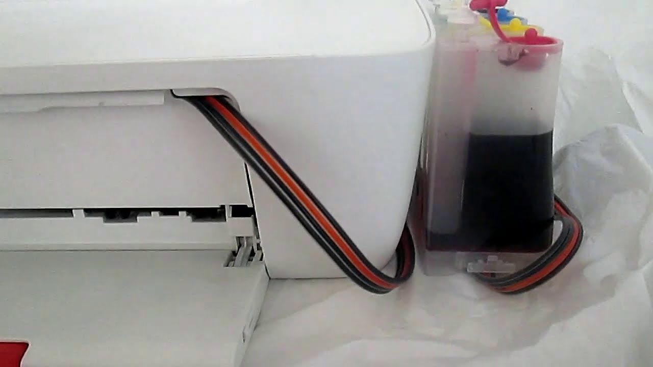 LIMPIEZA Y PURGADO DE CARTUCHOS DE IMPRESORA HP 1115 CON SISTEMA DE TINTA CONTINUA