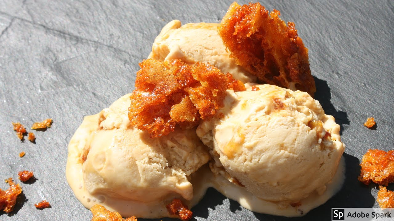 How to make EASY Ice Cream flavoured with Honeycomb