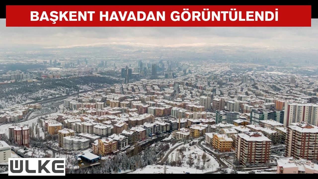 Ankara'da kartpostallık kar manzaraları!