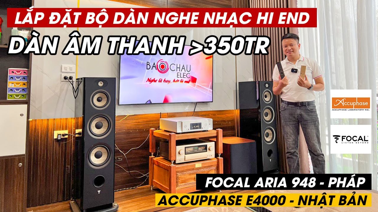 Trải Nghiệm Hệ Thống Nghe Nhạc Hi-end Tại Nhà Khách Hàng Audiophile Yêu Âm Nhạc, Loa Focal Aria 948
