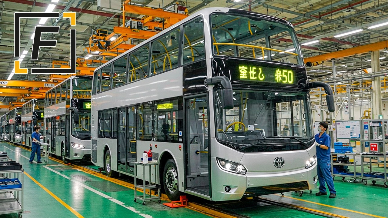 Einblick in Toyotas MASSIVE Fabrik: Wie FUTURISTISCHE Busse gebaut werden!
