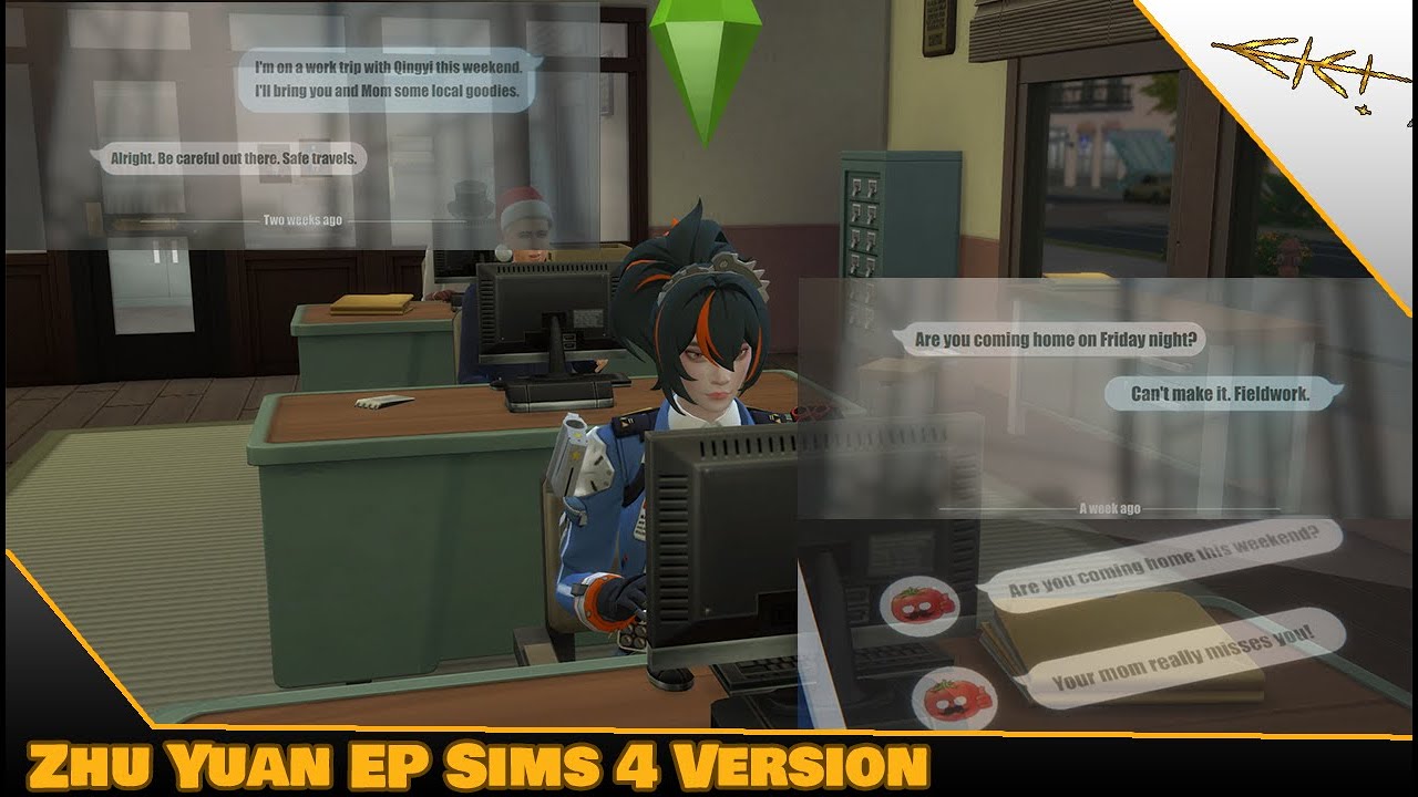 Zhu Yuan Ep Sims 4 Version #sims4 #zenlesszonezero