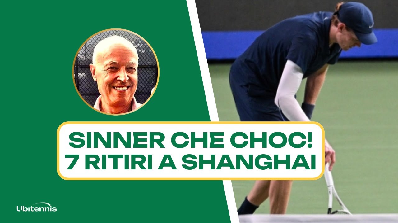 Sinner che choc! Ben 7 ritiri a Shanghai 😱