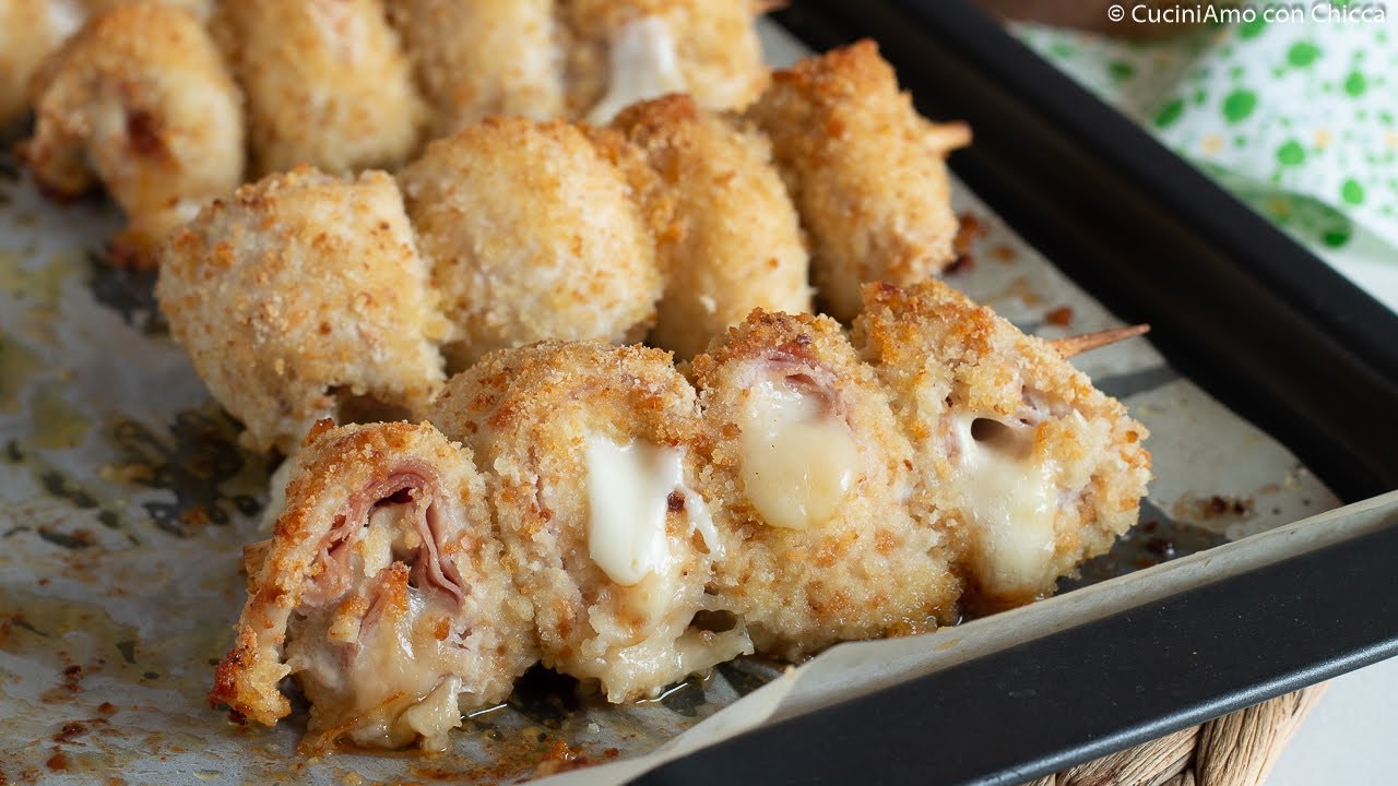 FARANNO INGOLOSIRE TUTTI!!! SPIEDINI DI POLLO AL FORNO