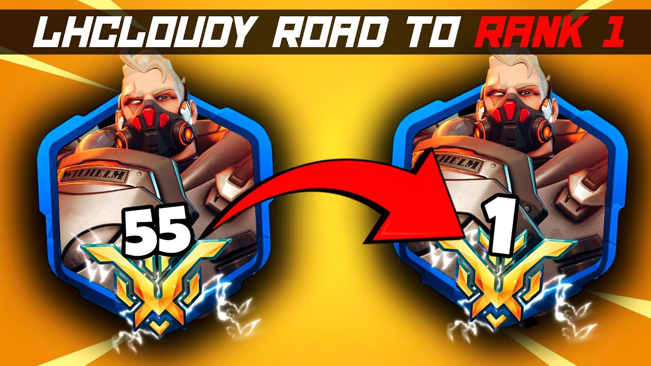 LhCloudy CARRY Райнхардт &mdash; Путь к 1-му рангу! [Топ-500 19-го сезона Overwatch 2]