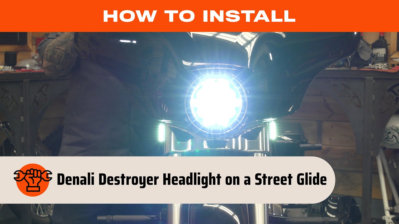 How to Install a Denali Destroyer Headlight on a Street Glide