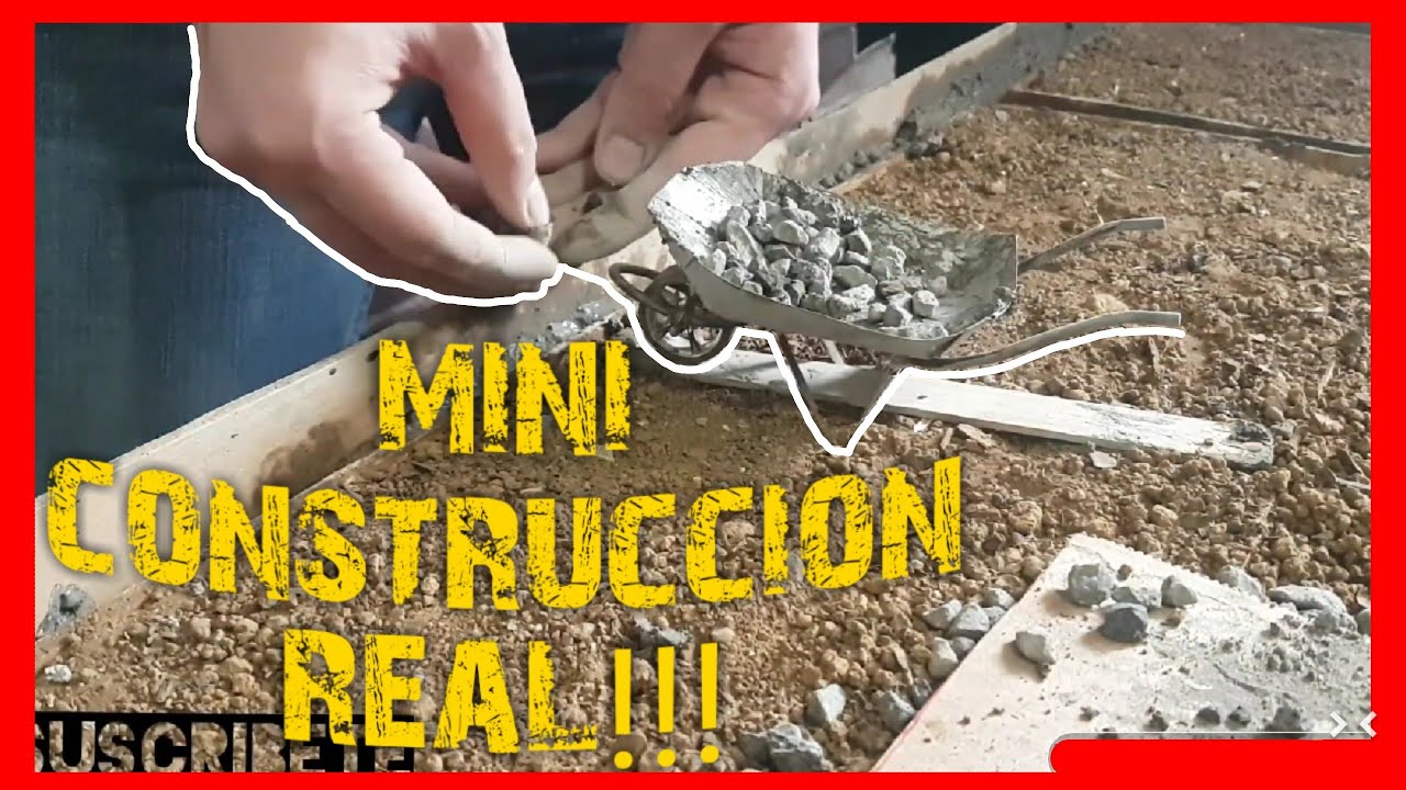 MINI CASA DE LADRILLOS CON PISCINA:::CIMIENTOS:::model house part #1