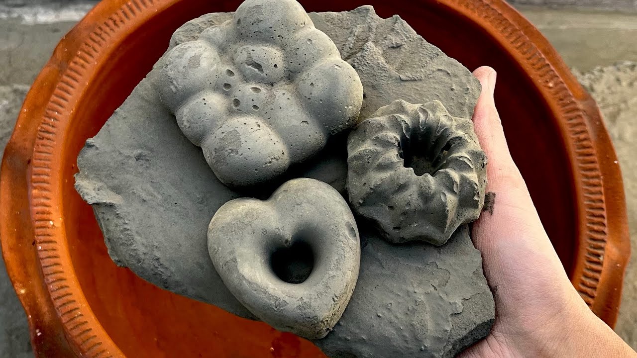 ASMR | Black Mud Dry crumbling in Claypot 