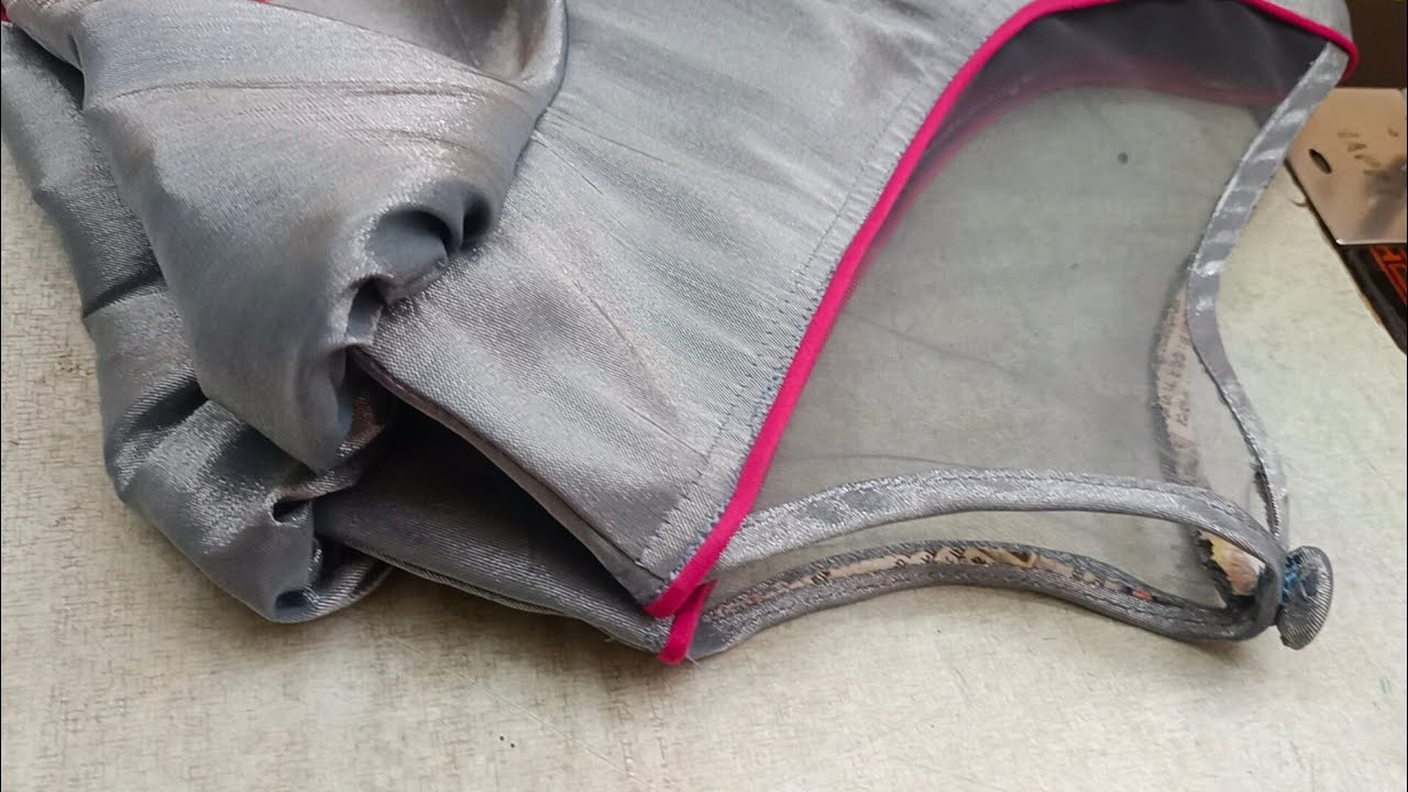 Beautiful neck design cutting and stitching for blouse
